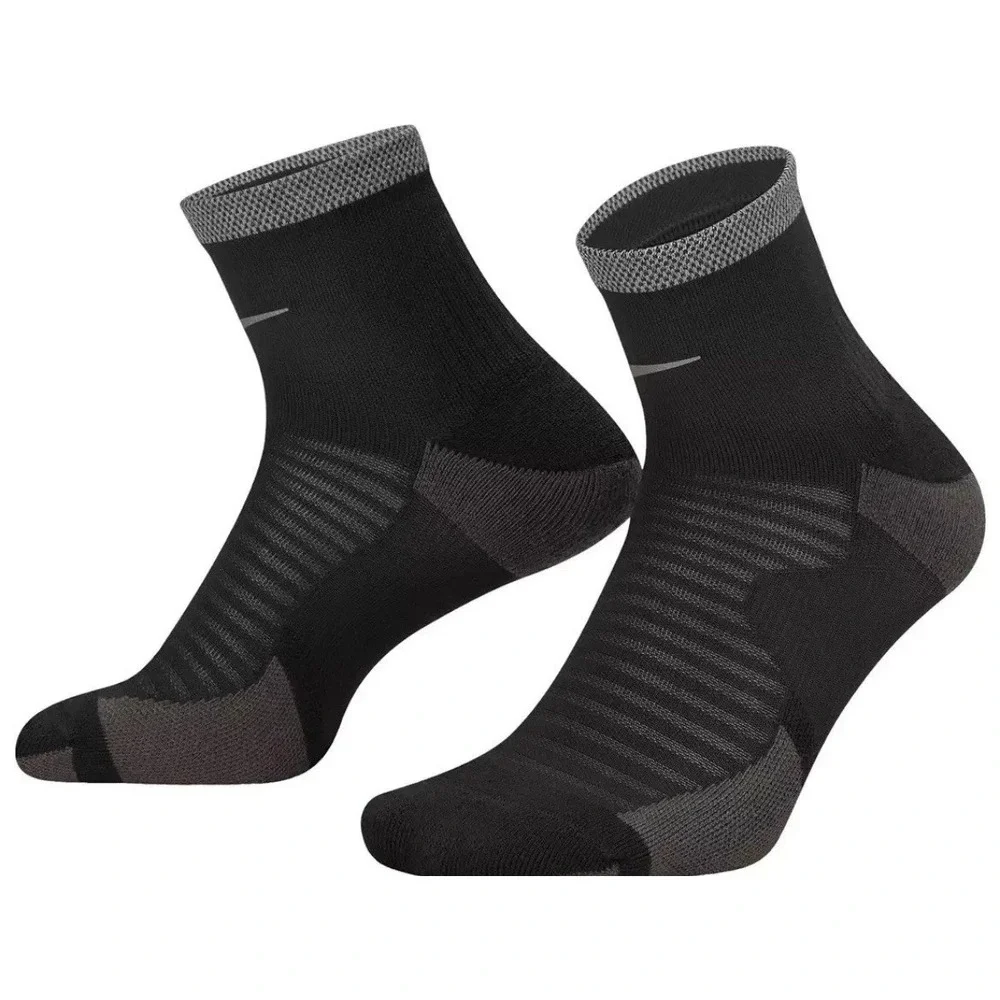 Lot‎ of 2 Nike Dri-FIT Spark Ankle Running Socks Mens 6-7.5/Wmns 7.5-9 Black